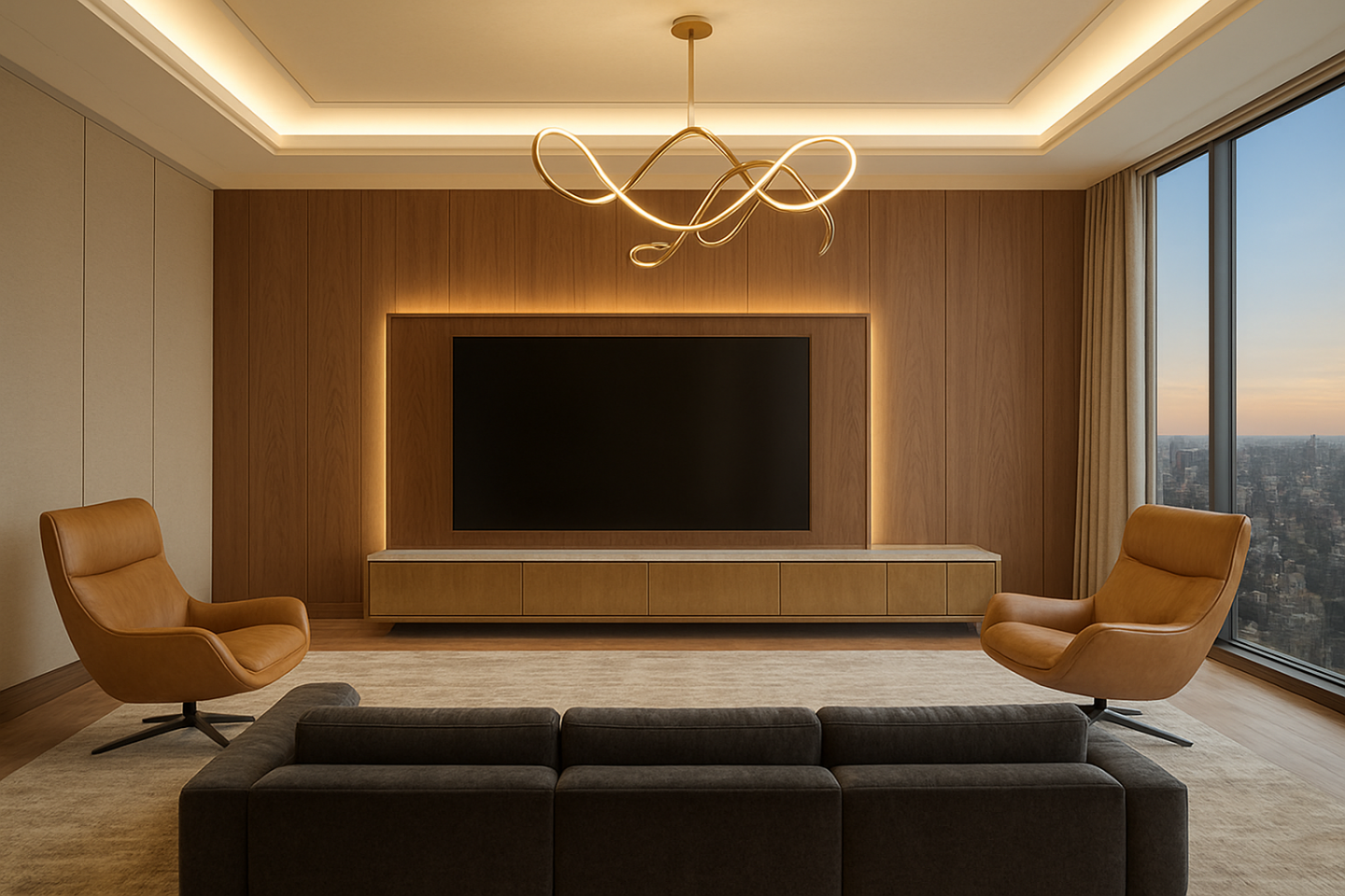 Sala de TV Robusta e Chique: Guia Completo para um Cinema Privativo em Casa