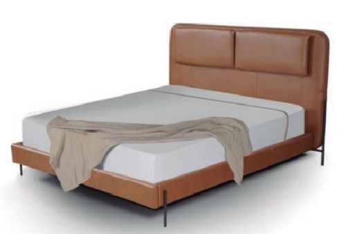 Cama Luisa Queen em couro