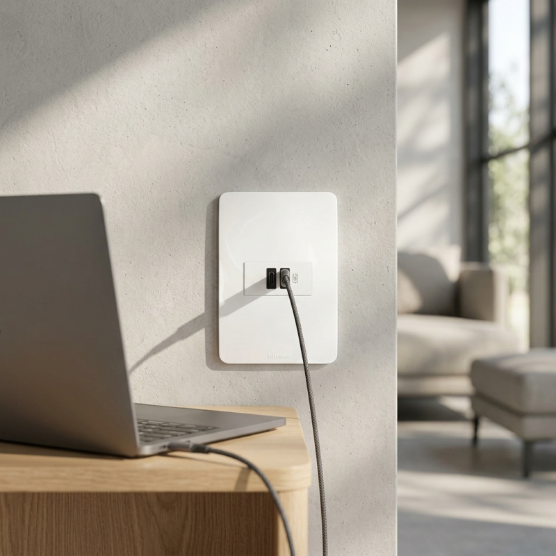 Carregadores USB PIAL Legrand e Bticino: Conhe�a as Op��es Dispon�veis e Escolha a Melhor para Seu Projeto