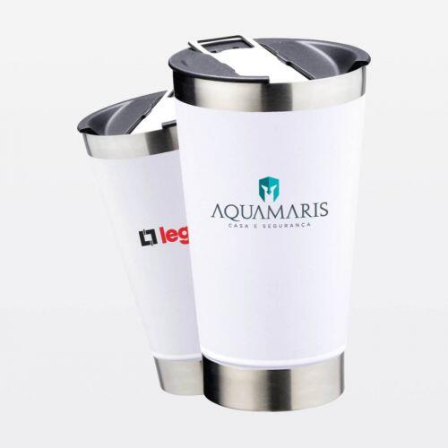 Copo Térmico com Abridor 500ml Aquamaris/Legrand - Brinde