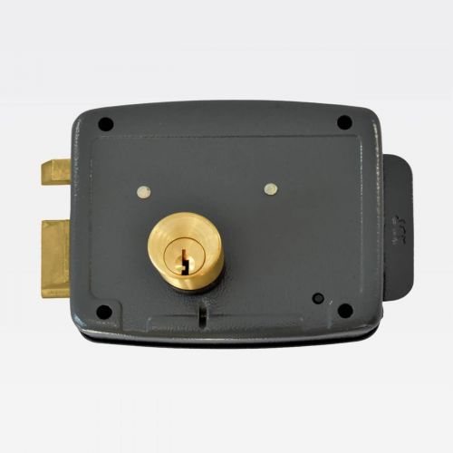 Fechadura El�trica HDL C90 STD AD Dupla Externa Port�o Abertura para Dentro Cinza 90.01.03.029