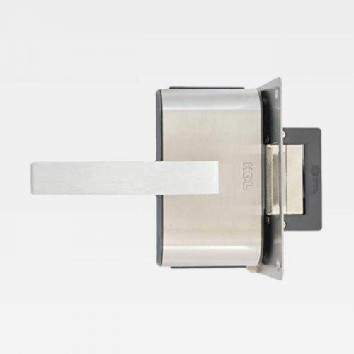 Fechadura Elétrica PV90 1R-L AD HDL Para Porta Vidro 1 Folha Inox Puxador 90.01.03.085