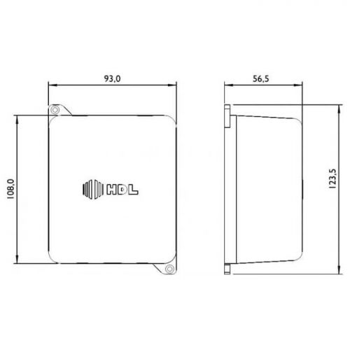 Comutador RL1000 HDL para 2 M�dulos Externos Porteiro Eletr�nico Creme HDL 90.02.01.179