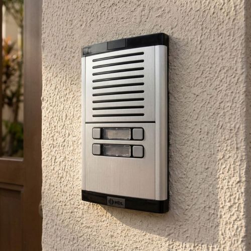 M�dulo Externo V�deo Porteiro Coletivo HDL 4 Bot�es c/ C�mera Colorida