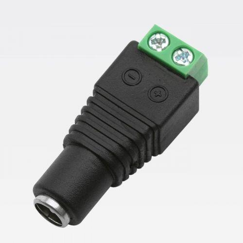 Conector P4 F�mea com Borne para Alimenta��o C�meras Fechaduras