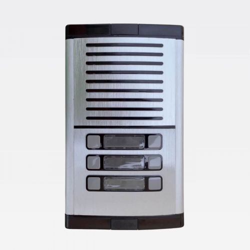 M�dulo Porteiro Eletr�nico Coletivo HDL MPS-6 6 Bot�es Gabinete GS-2 Alum�nio/Preto HDL