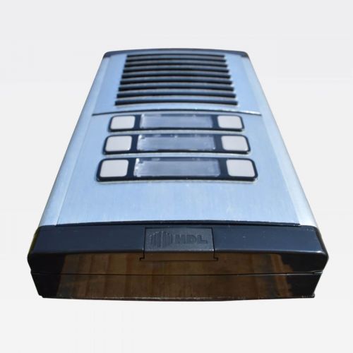 M�dulo Porteiro Eletr�nico Coletivo HDL MPS-6 6 Bot�es Gabinete GS-2 Alum�nio/Preto HDL