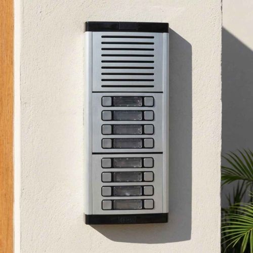 Kit Porteiro Eletr�nico Coletivo HDL MPS-16 16 Bot�es Alum�nio/Preto