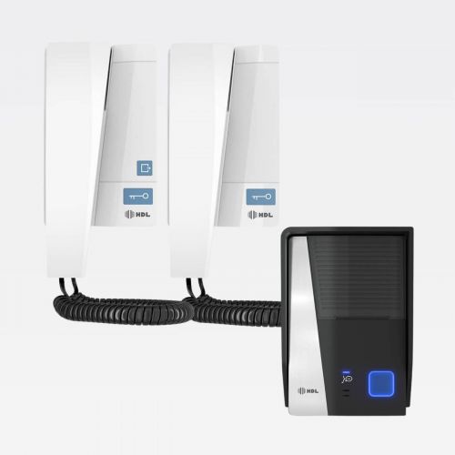 Kit Interfone HDL F8 2 Pontos c/ LED Azul Bivolt HDL Advance
