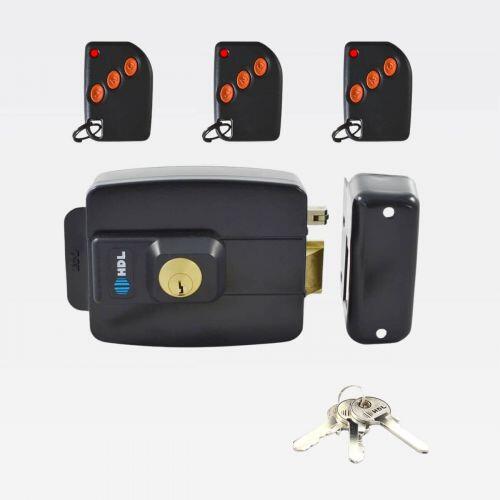 Kit Fechadura Elétrica C90 AF HDL Abertura Externa + Controles Remotos