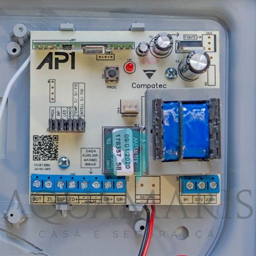 Kit Alarme Residencial Sem Fio Compatec AP1 4 Sensores Abertura
