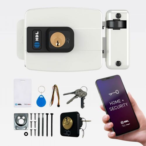 Fechadura Eletr�nica C90 AD Control HDL RFID Bluetooth Branca 90.01.03.053