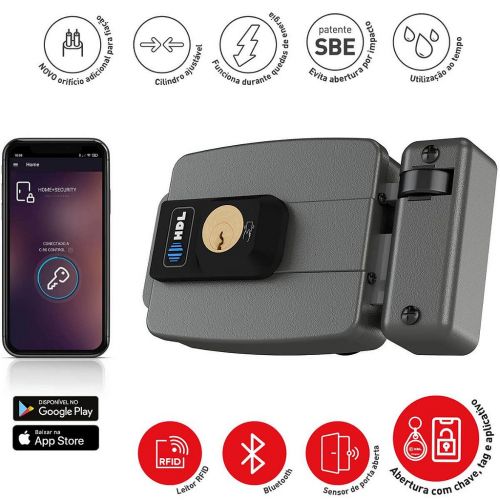Fechadura Eletr�nica C90 AD Control HDL RFID Bluetooth Branca 90.01.03.053