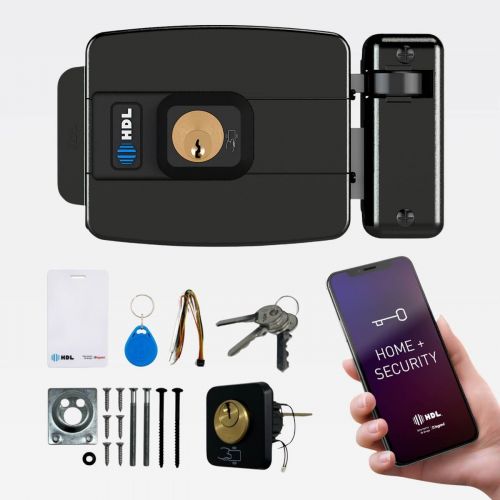 Fechadura El�trica C-90 Control Abertura para Dentro RFID + App Bluetooth HDL 90.01.03.052