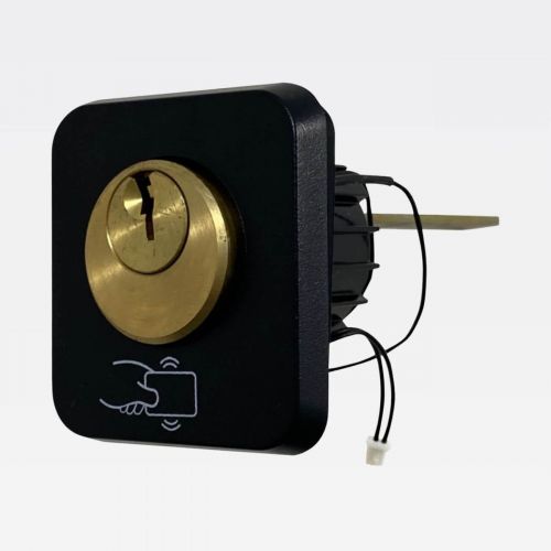 Fechadura El�trica C-90 Control HDL Abertura para Dentro Inox RFID + App HDL 90.01.03.050