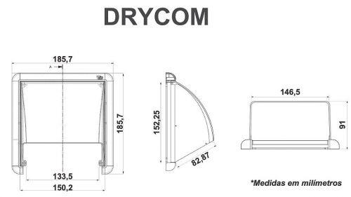 Protetor Externo Drycom Transparente para Interfone Interruptor e Tomada