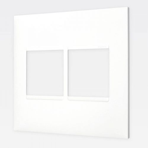 Placa 2+2 Postos Adjacentes 4x4 Branco PIAL Plus+ Legrand 618512BC
