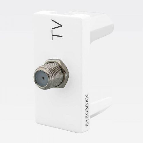 Módulo Tomada Antena TV PIAL Plus+ Conector F Branco Legrand 615030BC