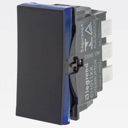 Módulo Interruptor Paralelo Three Way PIAL Plus+ 10A 250V Borne Automático Preto Legrand 611011PT