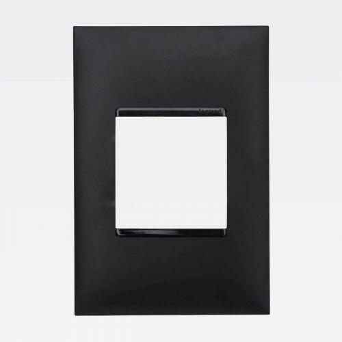 Placa 2 Postos PIAL Plus+ 4x2 Preto Legrand 618502PT