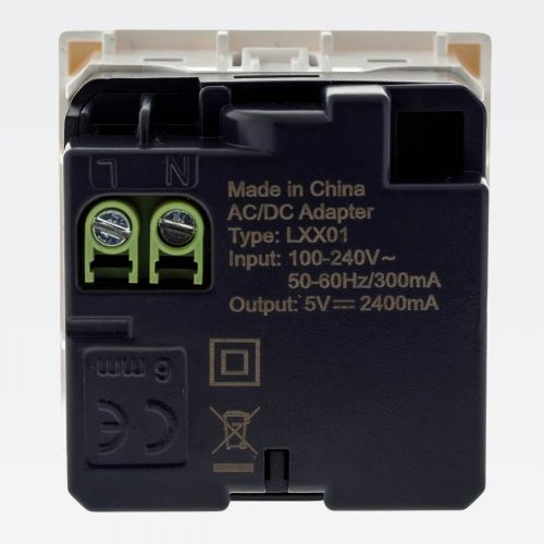 M�dulo Carregador USB Duplo PIAL Plus+ 3000mA Branco Legrand 615089BC