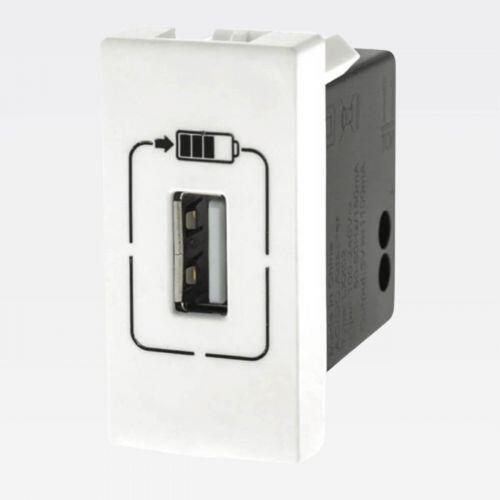 Módulo Carregador USB Simples PIAL Plus+ 1500mA Branco Legrand 615088BC