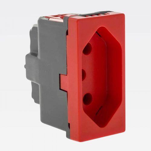 M�dulo Tomada 2P+T 10A PIAL Plus+ 250V Vermelho Legrand 615083VM