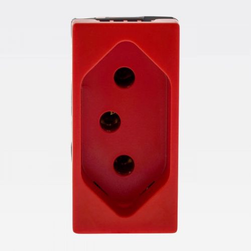 M�dulo Tomada 2P+T 10A PIAL Plus+ 250V Vermelho Legrand 615083VM