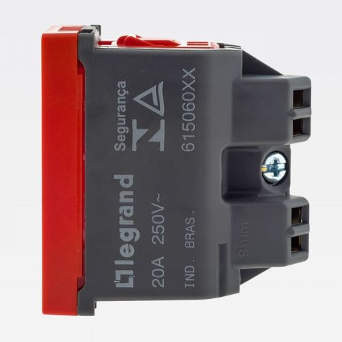 M�dulo Tomada 20A PIAL Plus+ 2P+T Bivolt Vermelho Legrand 615079VM