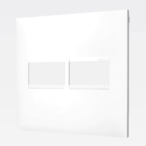 Placa 4x4 1+1 Postos PIAL Plus+ Branca Legrand 618511BC