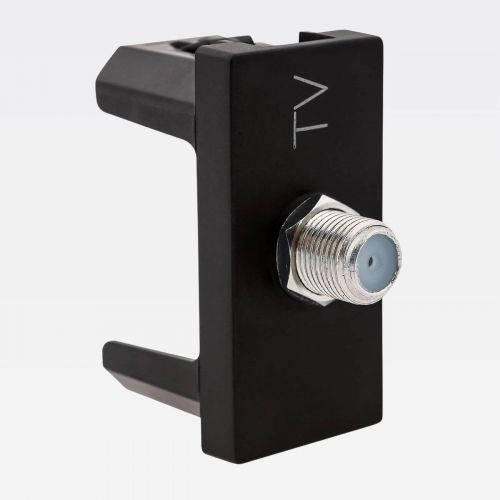 M�dulo Tomada Antena TV Tipo F PIAL Plus+ Preto Legrand 615030PT