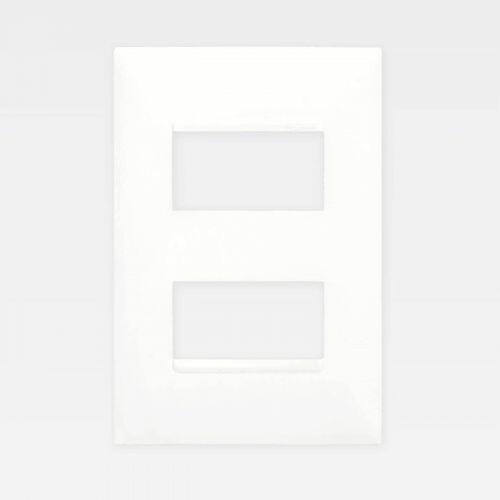 Placa 4x2 2 Postos Separados PIAL Plus+ Branca Legrand 618506BC