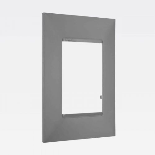 Placa 3 Postos 4x2 PIAL Plus+ Cinza Legrand 618503CZ