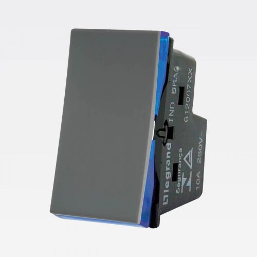 Módulo Interruptor Intermediário PIAL Plus+ 10A 250V Borne Parafuso Cinza Legrand 612007CZ