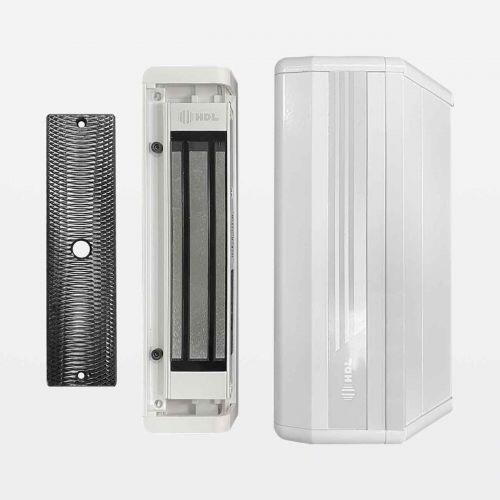 Fechadura Magnética HDL M-90 180kg Externa c/ Acabamento - de R