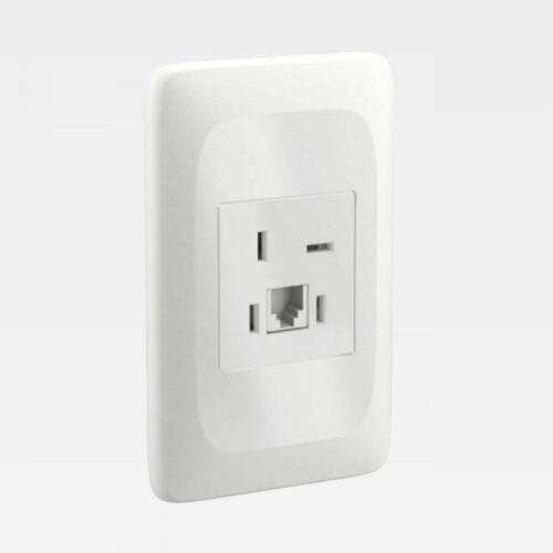 Conjunto Tomada Telefone Antigo Telebras RJ11 Branco Lorenzetti LZX050