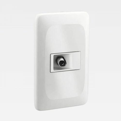 Tomada TV Antena Tipo F Zuli Lorenzetti Legrand Branco LZX060