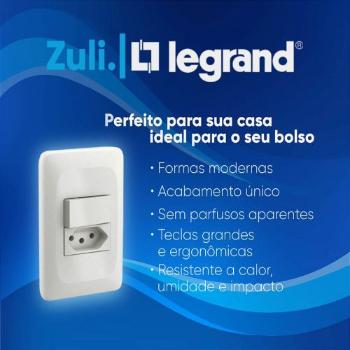 Tomada TV Antena Tipo F Zuli Lorenzetti Legrand Branco LZX060