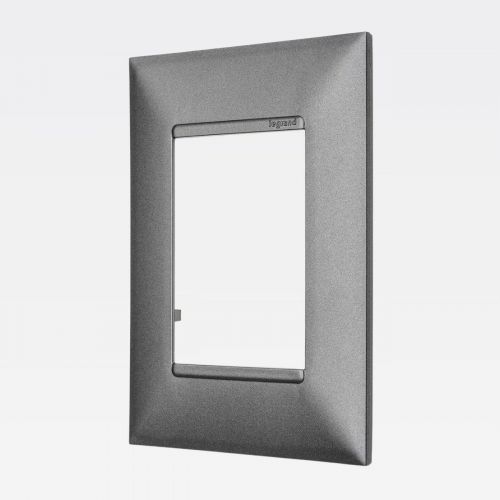 Placa 3 Postos PIAL Plus+ 4x2 Alum�nio Legrand 618503AL