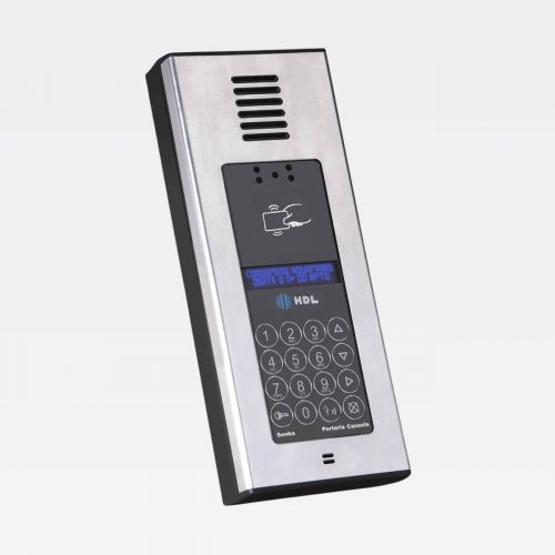 V�deo Porteiro HDL F-20 Full C�mera HD 720p RFID Senha Bluetooth Alum�nio HDL 90.02.15.002