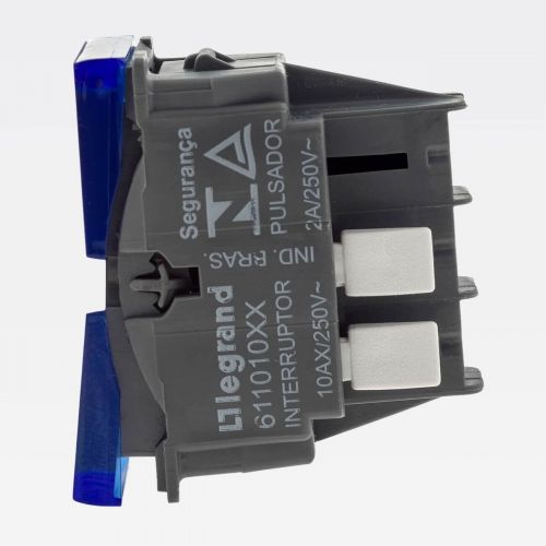 M�dulo Interruptor Pulsador PIAL Plus+ 2A 250V Branco Legrand 611013BC