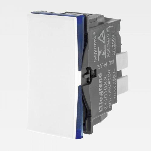 Módulo Interruptor Pulsador PIAL Plus+ 2A 250V Branco Legrand 611013BC