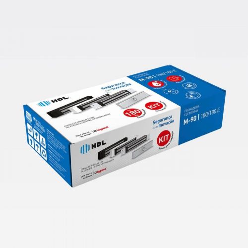 Fechadura Magn�tica HDL M-90 180kg Embutir Externa Anticorros�o HDL 90.01.23.005
