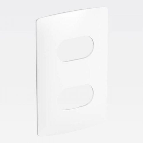 Placa 2 Postos Separados 4x2 PIAL Nereya Branco Fosco Legrand 663220