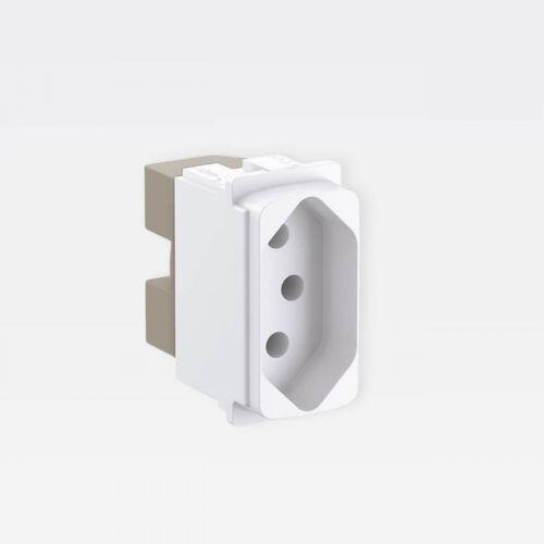 M�dulo Tomada 2P+T PIAL Zeffia 10A 250V Branco Legrand 680160