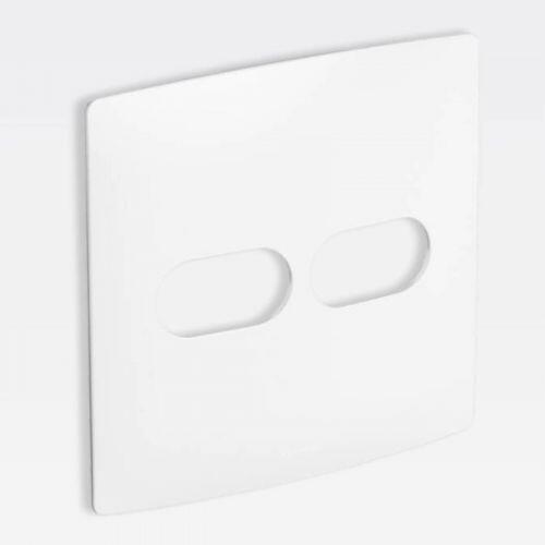 Placa 1+1 Postos 4x4 PIAL Nereya Branco Fosco Legrand 663410