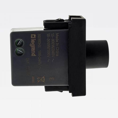 M�dulo Dimmer p/ L�mpada Incandescente/Hal�gena PIAL Plus+ 40-600W Preto Legrand 611017PT