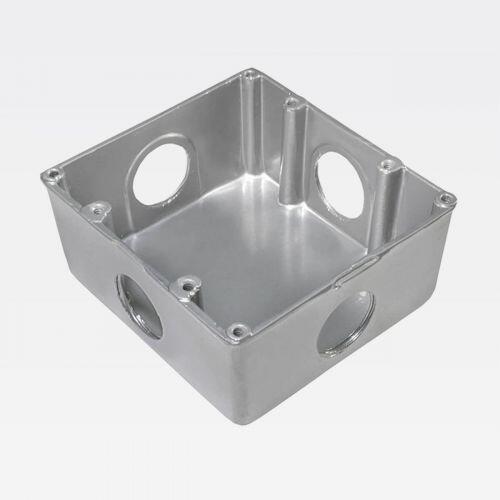 Caixa Piso Embutir 4x4 Alum�nio Fundido Olivo CP44/34