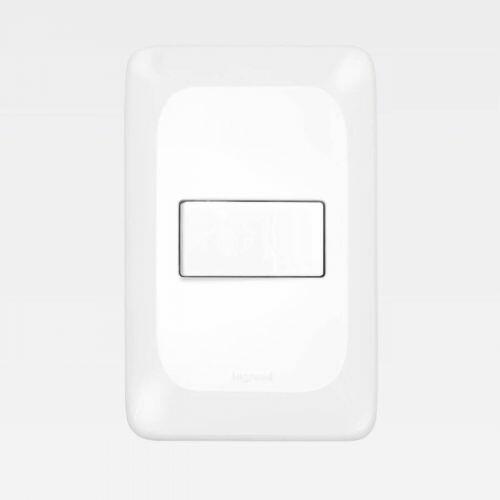Conjunto Interruptor Simples PIAL PoP 1 Tecla 10A Com Suporte e Placa 4x2 Branco Legrand LGX010