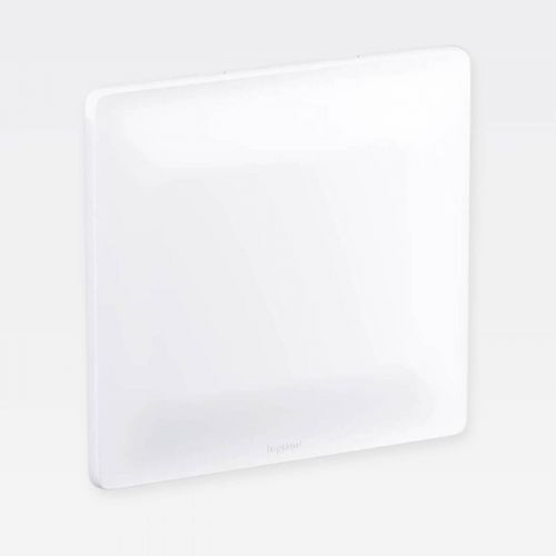Placa Cega PIAL Zeffia 4x4 com Suporte Branco Legrand 680173